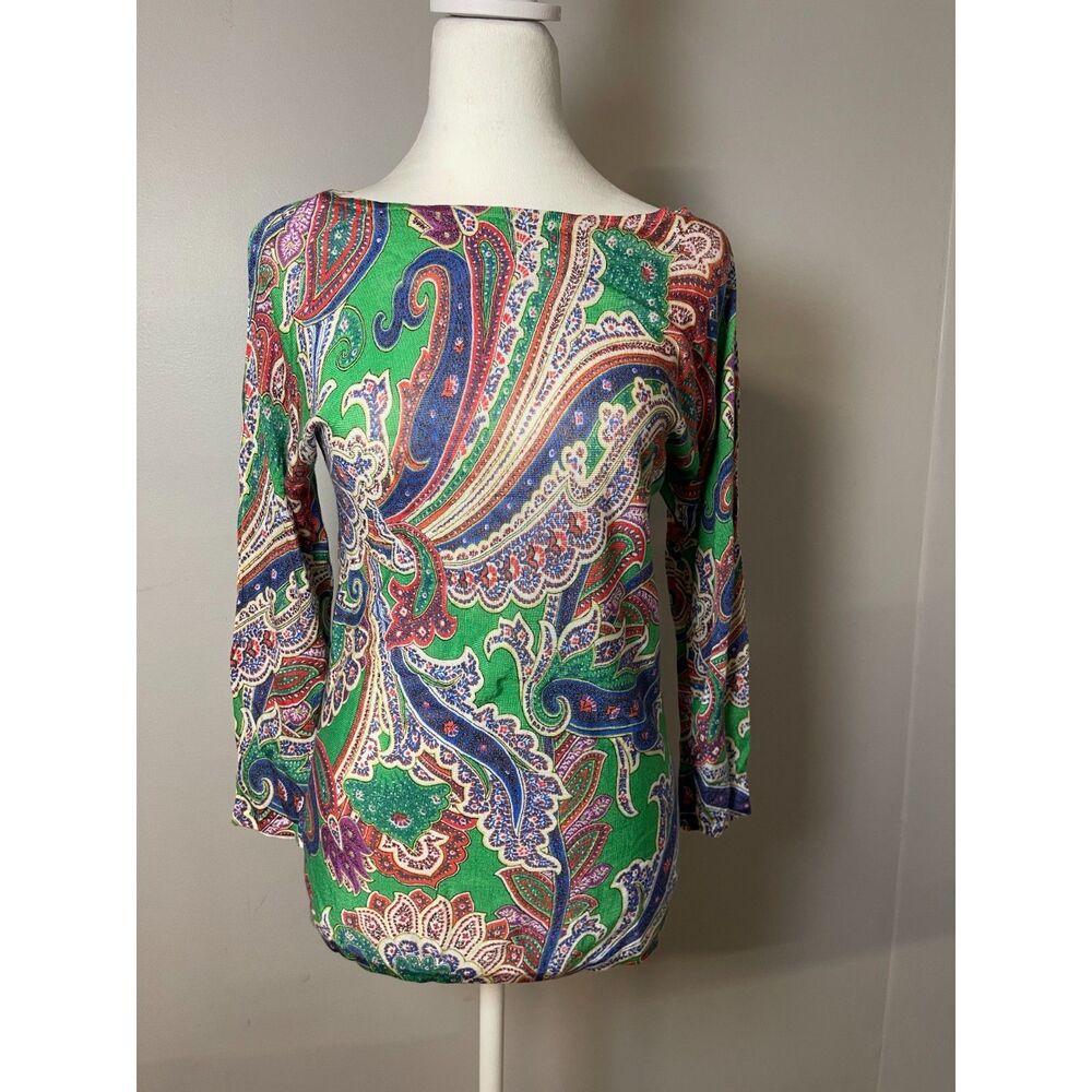 Ralph Lauren top paisley size XS